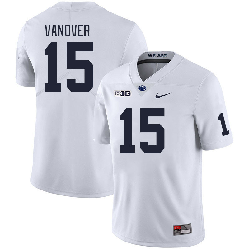 Men #15 Amin Vanover Penn State Nittany Lions College Football Jerseys Stitched Sale-White